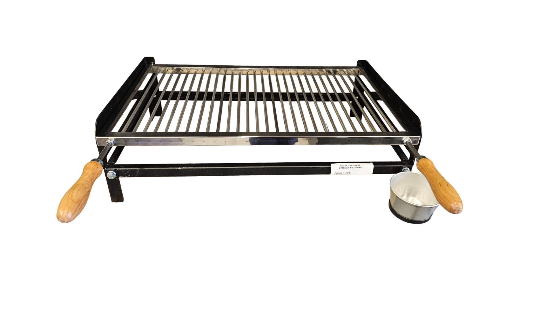 Gradela - inox "40x60" sa stalkom na dvije visine
